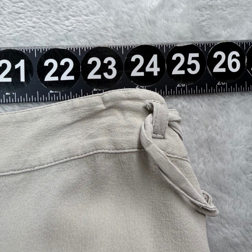 Eileen Fisher Culottes Pants Womens 3X 48X24 Gray Silk Wrap Front Wide Leg Crop - Picture 3 of 8